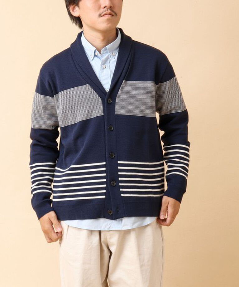 NOLLEY'S goodman「配色ショールカラーカーディガン 24AW」|カーディガン|