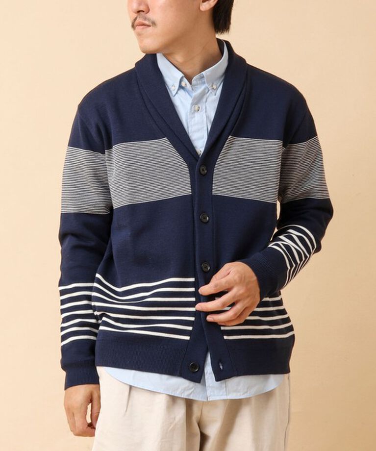 NOLLEY'S goodman「配色ショールカラーカーディガン 24AW」|カーディガン|