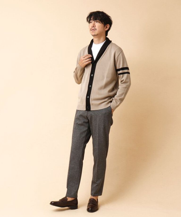 NOLLEY'S goodman「配色ショールカラーカーディガン 24AW」|カーディガン|