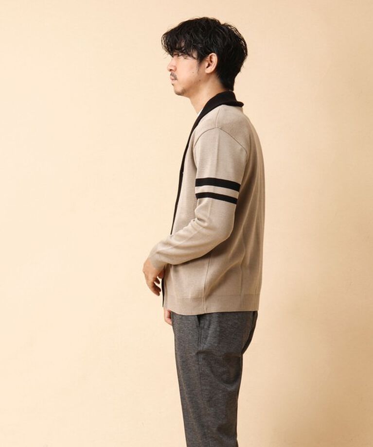 NOLLEY'S goodman「配色ショールカラーカーディガン 24AW」|カーディガン|