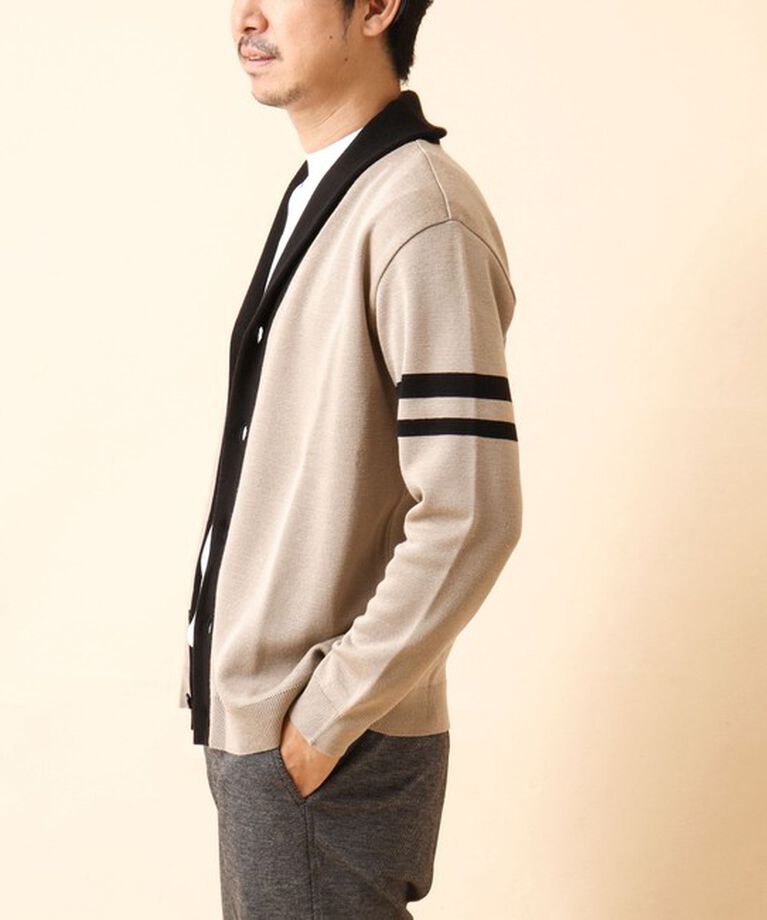NOLLEY'S goodman「配色ショールカラーカーディガン 24AW」|カーディガン|