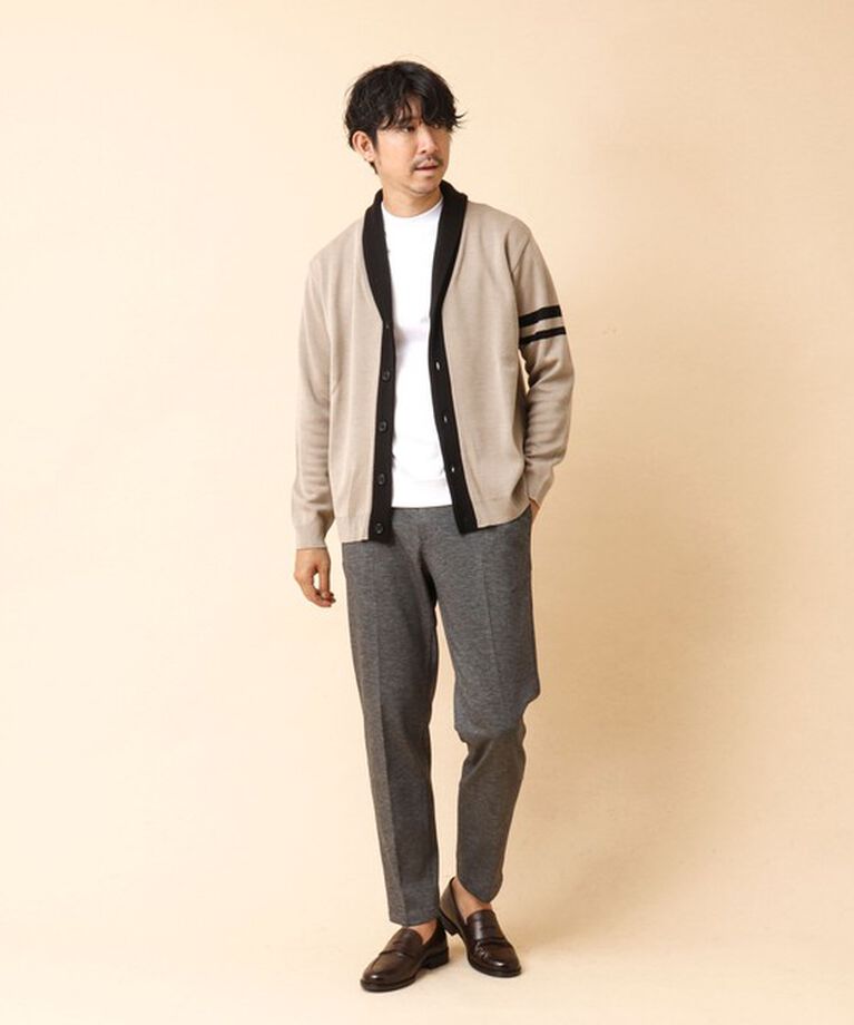 NOLLEY'S goodman「配色ショールカラーカーディガン 24AW」|カーディガン|
