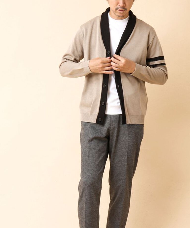 NOLLEY'S goodman「配色ショールカラーカーディガン 24AW」|カーディガン|
