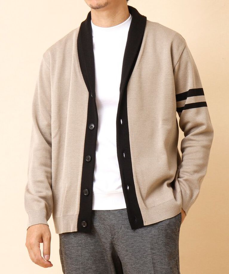 NOLLEY'S goodman「配色ショールカラーカーディガン 24AW」|カーディガン|