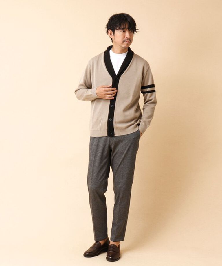 NOLLEY'S goodman「配色ショールカラーカーディガン 24AW」|カーディガン|