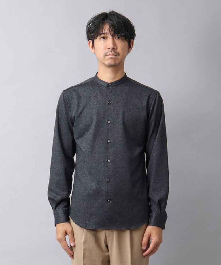 NOLLEY'S goodman「【ACTIVE SECT】《限定展開 / イージーケア》ハイストレッチ バンドカラーシャツ 24AW」|シャツ・ブラウス|