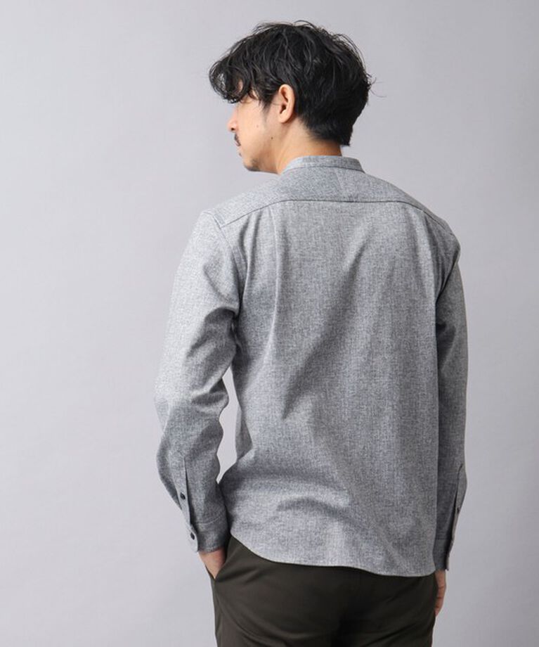 NOLLEY'S goodman「【ACTIVE SECT】《限定展開 / イージーケア》ハイストレッチ バンドカラーシャツ 24AW」|シャツ・ブラウス|
