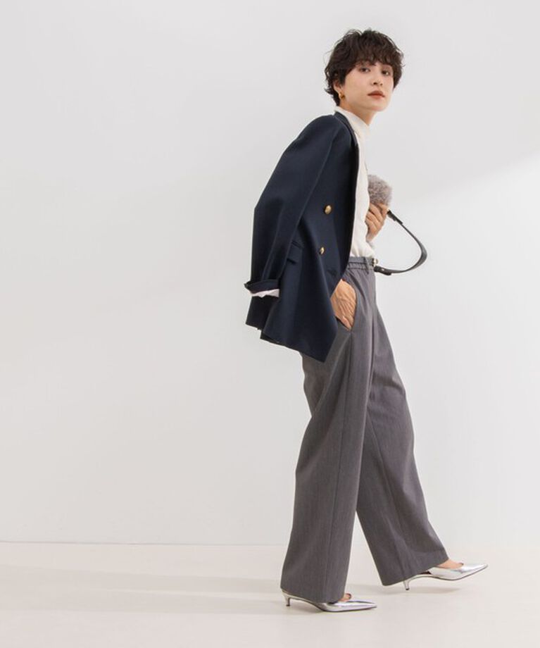 NOLLEY'S「ウォッシャブル裏起毛イージーワイドパンツ」|その他|
