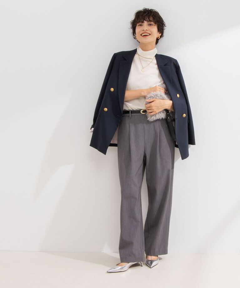 NOLLEY'S「ウォッシャブル裏起毛イージーワイドパンツ」|その他|