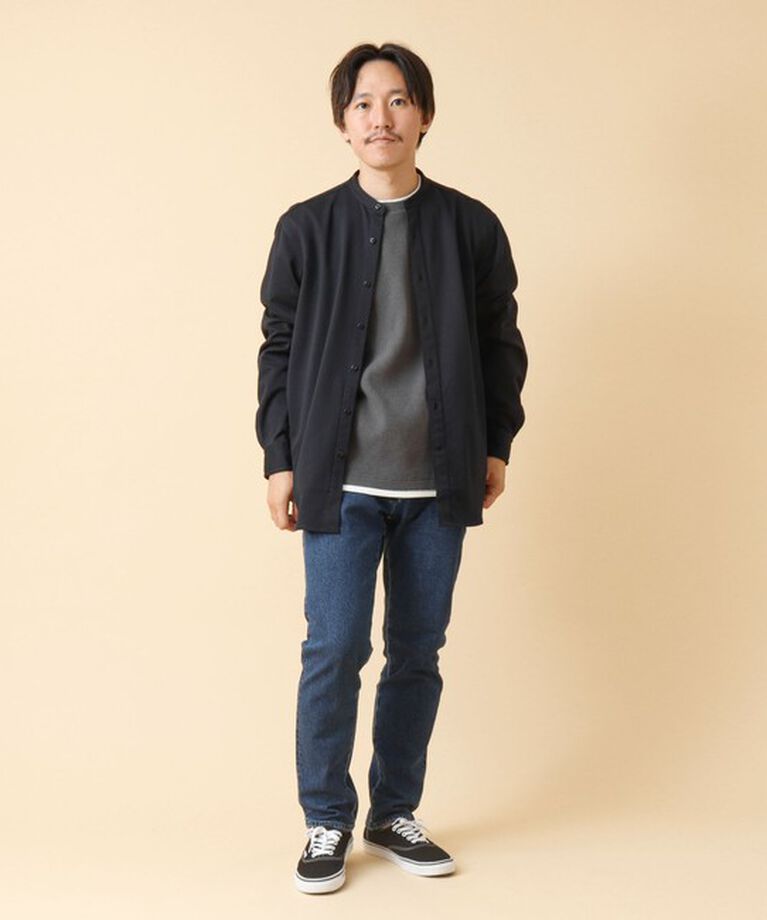 NOLLEY'S goodman「《吸水速乾》ワッフルダブルカラー長袖Tシャツ 24AW」|Tシャツ・カットソー|