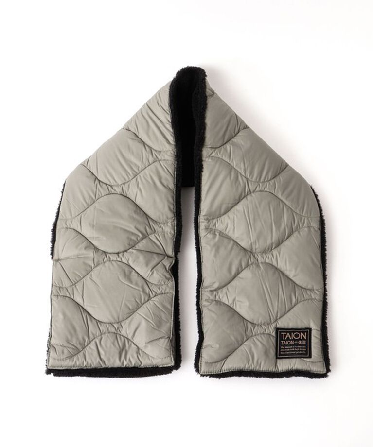 NOLLEY'S goodman「【TAION/タイオン】MILITARY R/S DOWN SCARF SOFT SHELL 17」|マフラー|