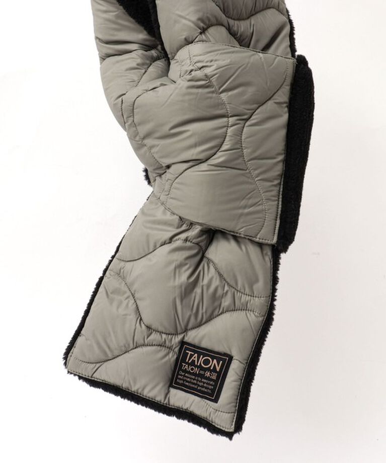NOLLEY'S goodman「【TAION/タイオン】MILITARY R/S DOWN SCARF SOFT SHELL 17」|マフラー|