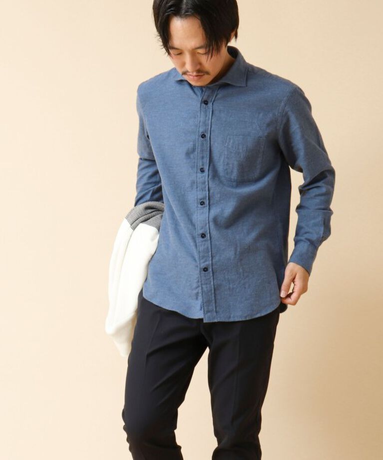 NOLLEY'S goodman「パラシュート カッタウェイ ネルシャツ 24AW」|シャツ・ブラウス|