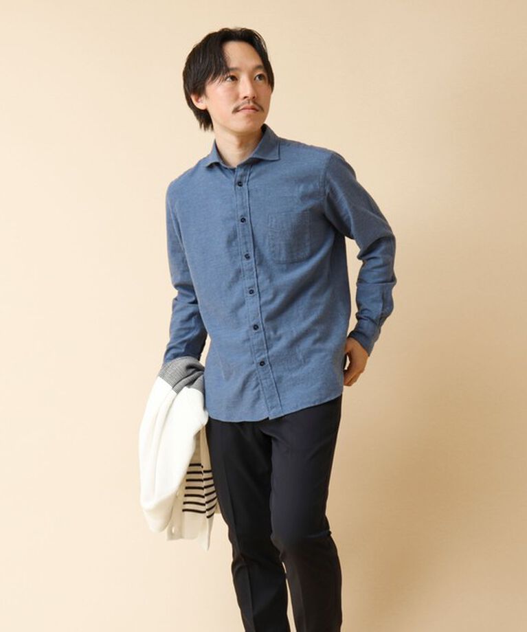 NOLLEY'S goodman「パラシュート カッタウェイ ネルシャツ 24AW」|シャツ・ブラウス|
