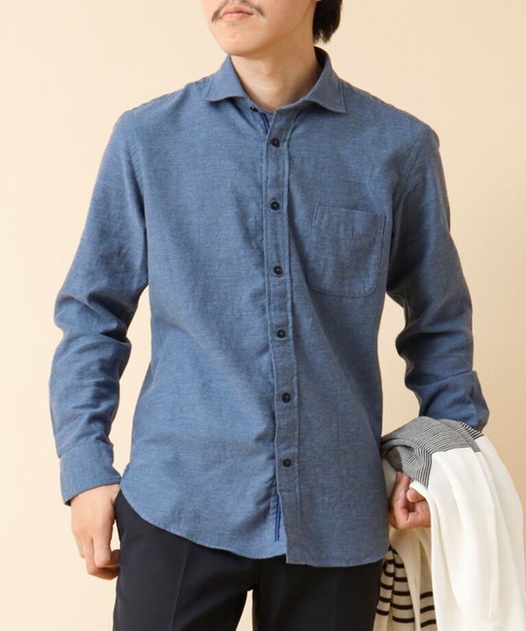 NOLLEY'S goodman「パラシュート カッタウェイ ネルシャツ 24AW」|シャツ・ブラウス|