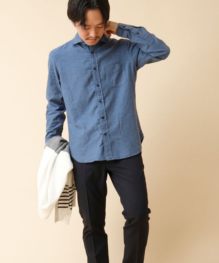 NOLLEY'S goodman「パラシュート カッタウェイ ネルシャツ 24AW」|シャツ・ブラウス|