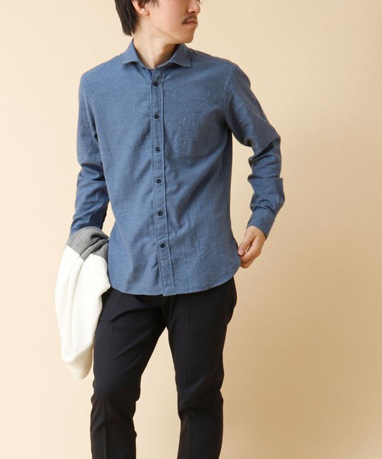 NOLLEY'S goodman「パラシュート カッタウェイ ネルシャツ 24AW」|シャツ・ブラウス|