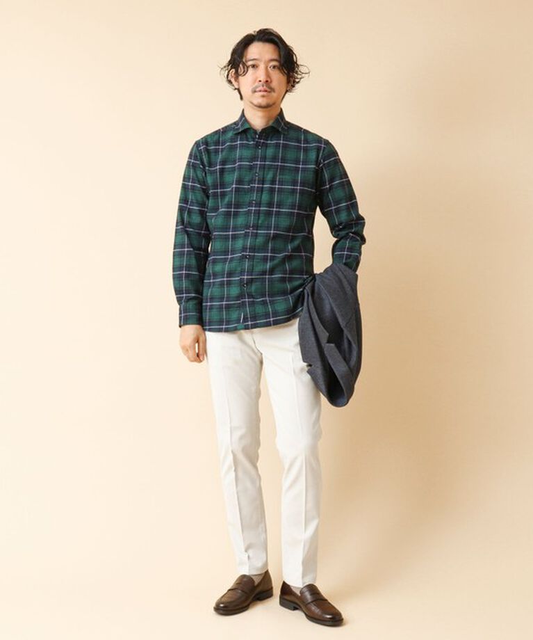 NOLLEY'S goodman「パラシュート カッタウェイ ネルシャツ 24AW」|シャツ・ブラウス|