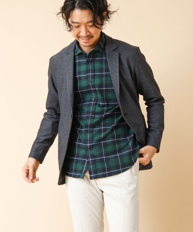 NOLLEY'S goodman「パラシュート カッタウェイ ネルシャツ 24AW」|シャツ・ブラウス|