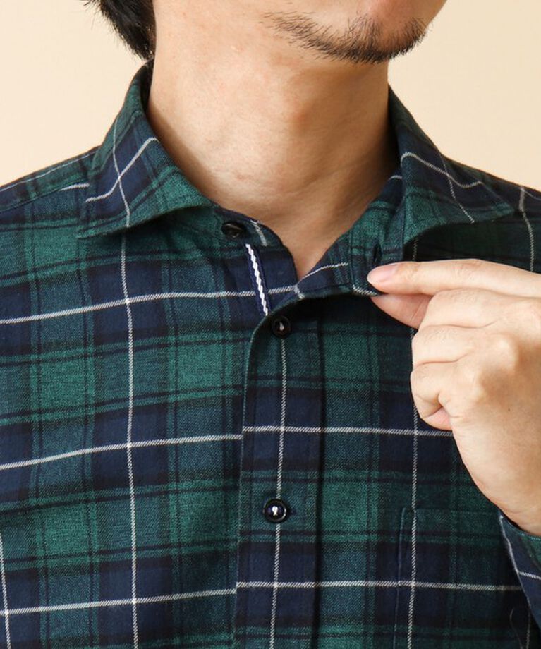 NOLLEY'S goodman「パラシュート カッタウェイ ネルシャツ 24AW」|シャツ・ブラウス|