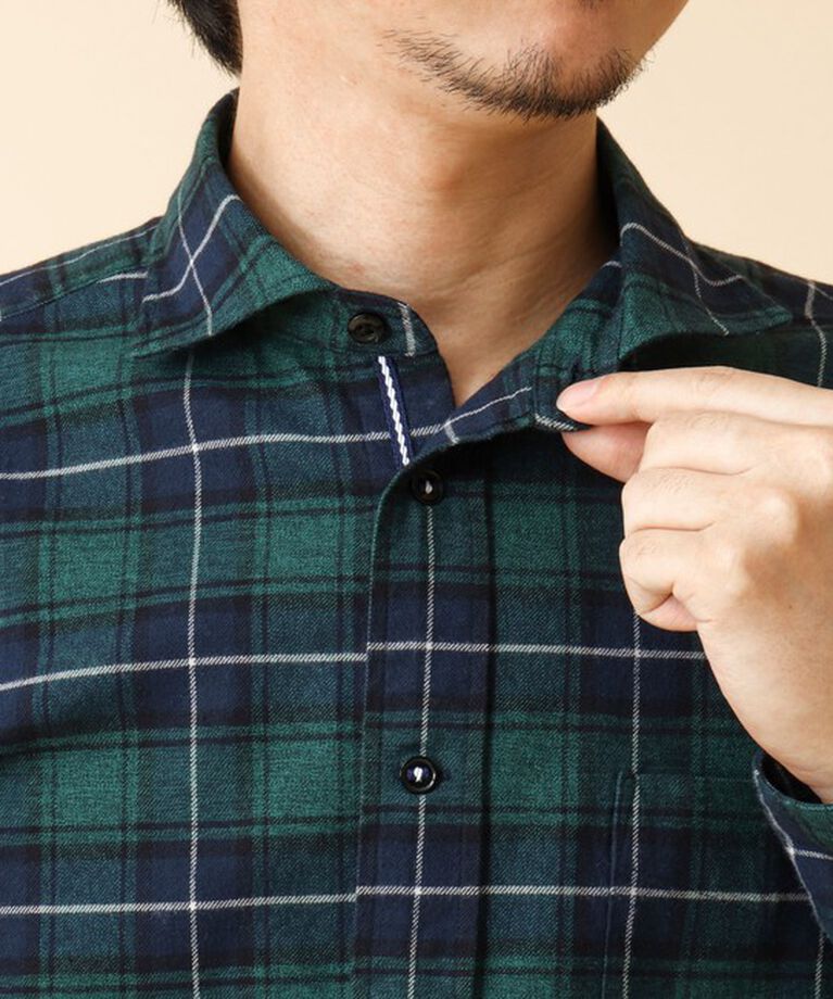 NOLLEY'S goodman「パラシュート カッタウェイ ネルシャツ 24AW」|シャツ・ブラウス|