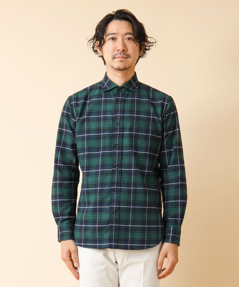 NOLLEY'S goodman「パラシュート カッタウェイ ネルシャツ 24AW」|シャツ・ブラウス|