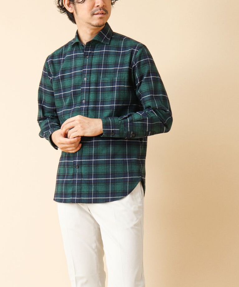 NOLLEY'S goodman「パラシュート カッタウェイ ネルシャツ 24AW」|シャツ・ブラウス|