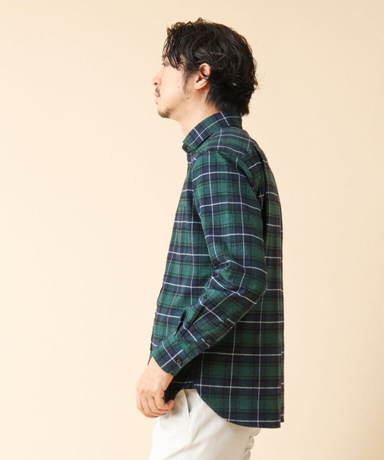 NOLLEY'S goodman「パラシュート カッタウェイ ネルシャツ 24AW」|シャツ・ブラウス|