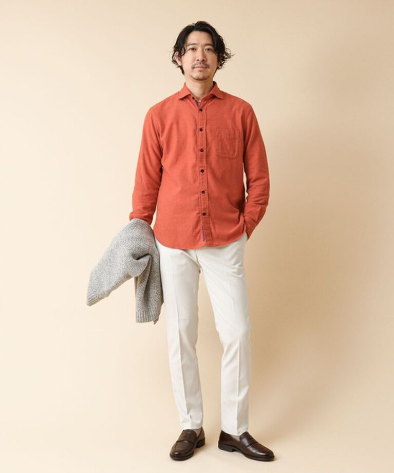 NOLLEY'S goodman「パラシュート カッタウェイ ネルシャツ 24AW」|シャツ・ブラウス|