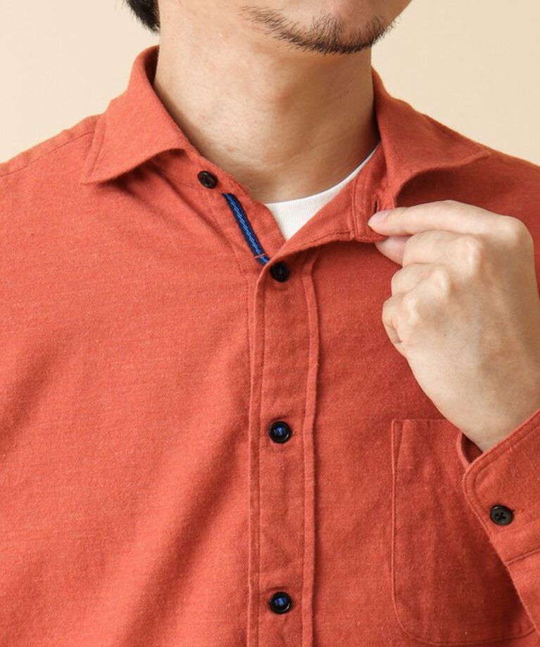 NOLLEY'S goodman「パラシュート カッタウェイ ネルシャツ 24AW」|シャツ・ブラウス|
