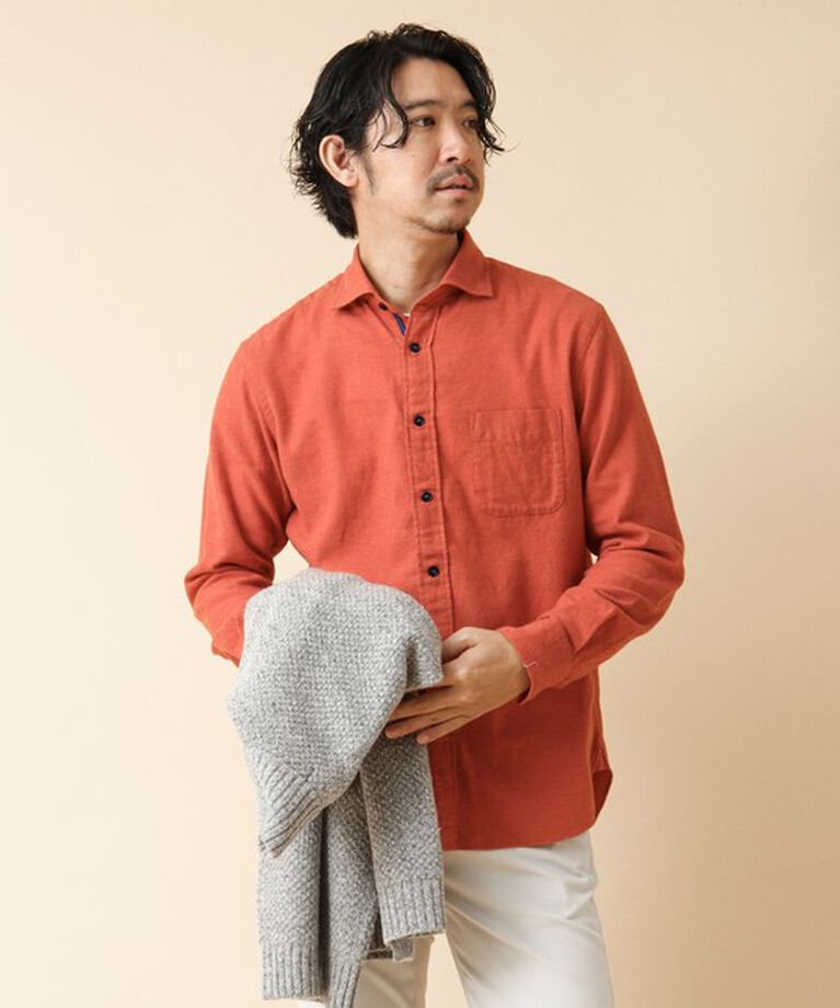 NOLLEY'S goodman「パラシュート カッタウェイ ネルシャツ 24AW」|シャツ・ブラウス|