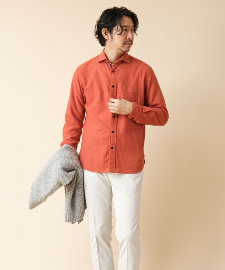 NOLLEY'S goodman「パラシュート カッタウェイ ネルシャツ 24AW」|シャツ・ブラウス|