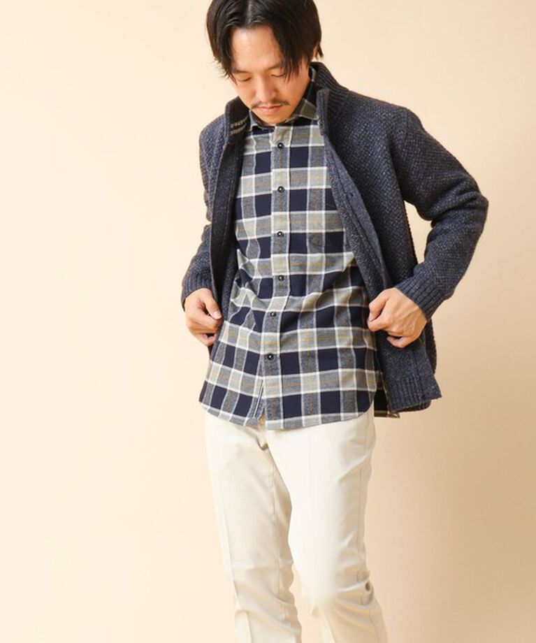 NOLLEY'S goodman「パラシュート カッタウェイ ネルシャツ 24AW」|シャツ・ブラウス|