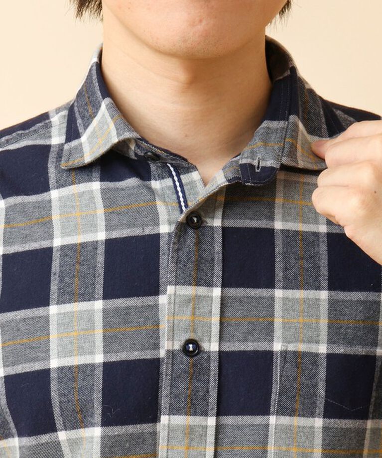 NOLLEY'S goodman「パラシュート カッタウェイ ネルシャツ 24AW」|シャツ・ブラウス|