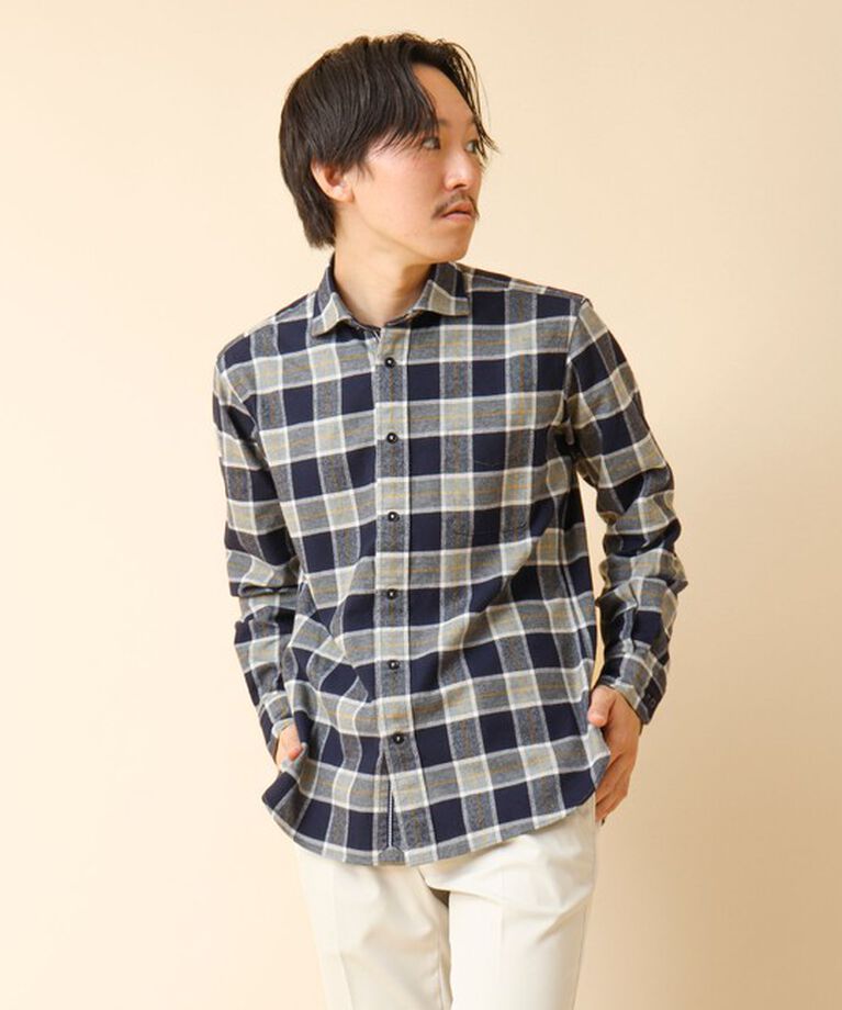 NOLLEY'S goodman「パラシュート カッタウェイ ネルシャツ 24AW」|シャツ・ブラウス|