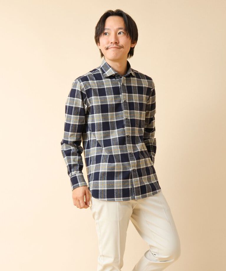 NOLLEY'S goodman「パラシュート カッタウェイ ネルシャツ 24AW」|シャツ・ブラウス|