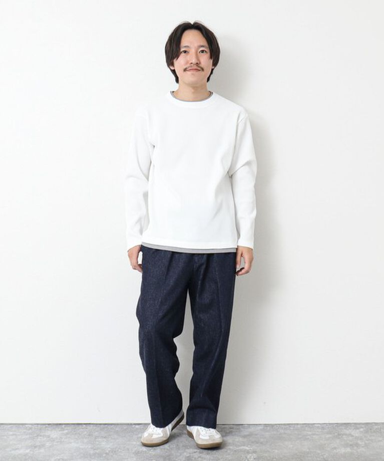NOLLEY'S goodman「《吸水速乾》ワッフルダブルカラーLS TEE 25SS」|Tシャツ・カットソー|