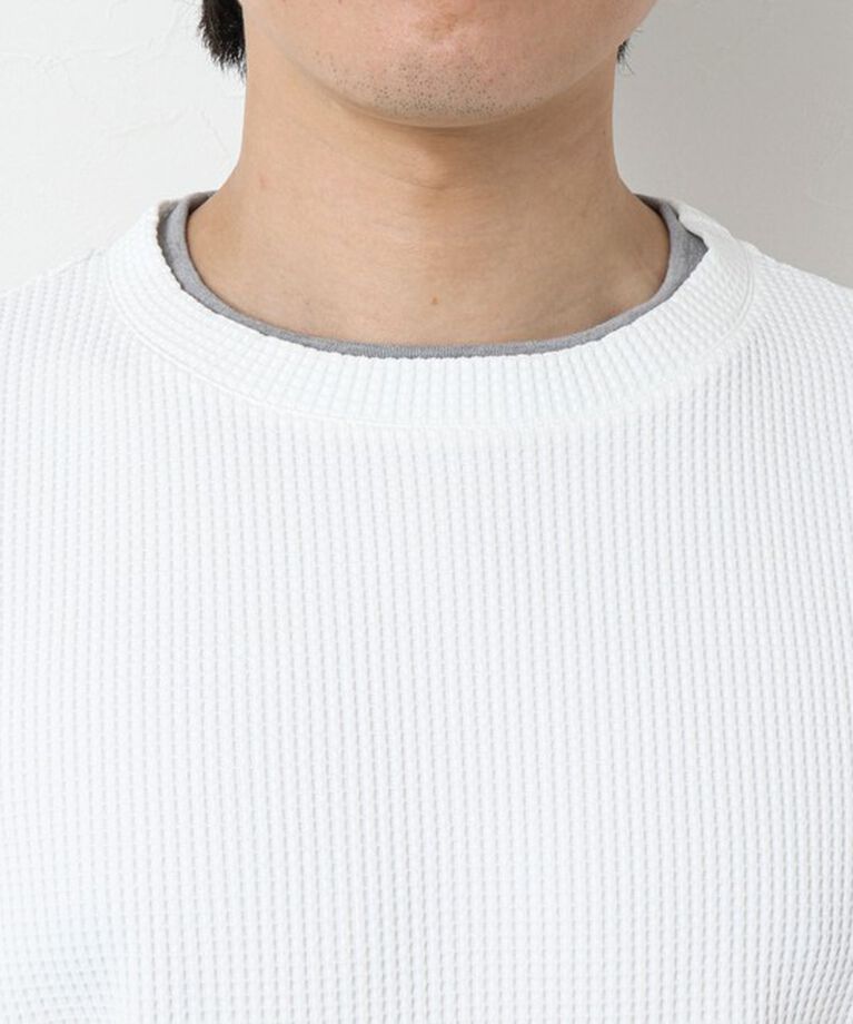 NOLLEY'S goodman「《吸水速乾》ワッフルダブルカラーLS TEE 25SS」|Tシャツ・カットソー|