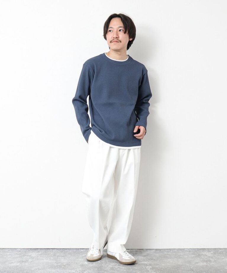 NOLLEY'S goodman「《吸水速乾》ワッフルダブルカラーLS TEE 25SS」|Tシャツ・カットソー|
