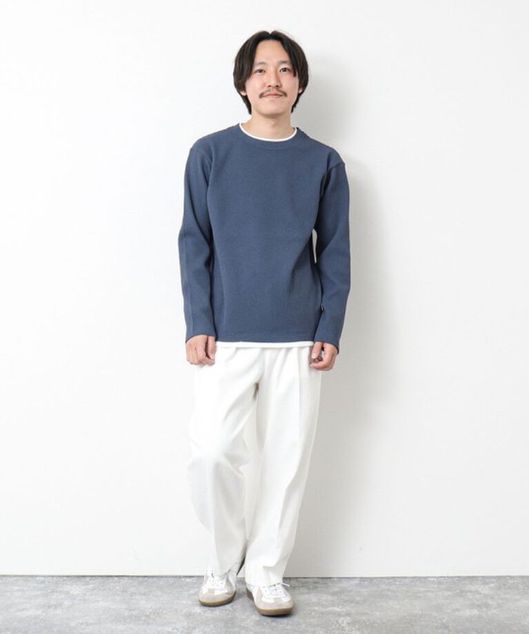 NOLLEY'S goodman「《吸水速乾》ワッフルダブルカラーLS TEE 25SS」|Tシャツ・カットソー|