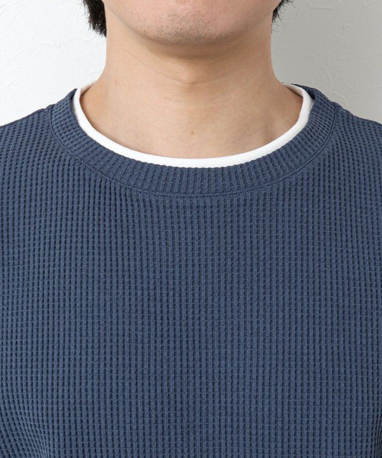 NOLLEY'S goodman「《吸水速乾》ワッフルダブルカラーLS TEE 25SS」|Tシャツ・カットソー|