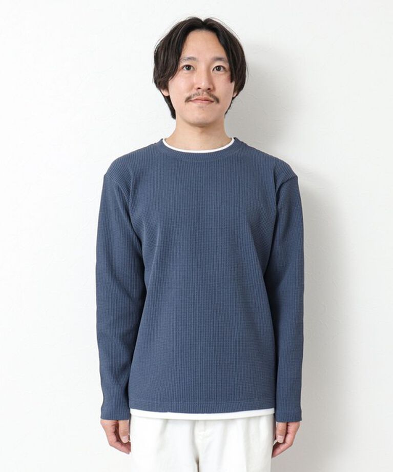 NOLLEY'S goodman「《吸水速乾》ワッフルダブルカラーLS TEE 25SS」|Tシャツ・カットソー|