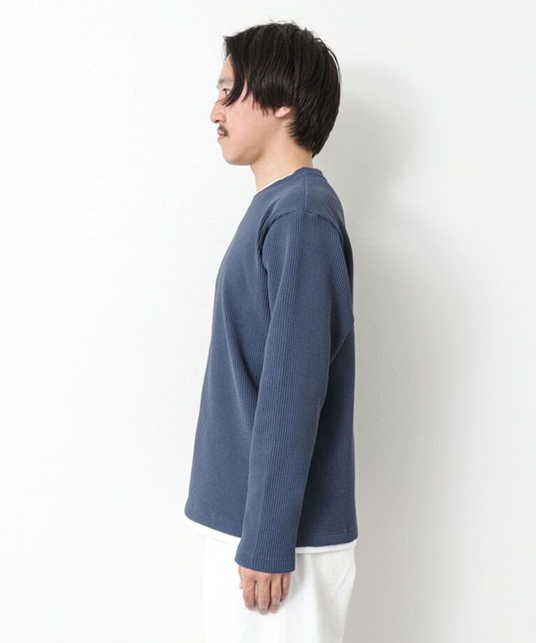 NOLLEY'S goodman「《吸水速乾》ワッフルダブルカラーLS TEE 25SS」|Tシャツ・カットソー|