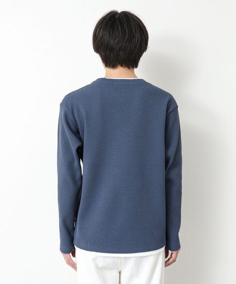 NOLLEY'S goodman「《吸水速乾》ワッフルダブルカラーLS TEE 25SS」|Tシャツ・カットソー|