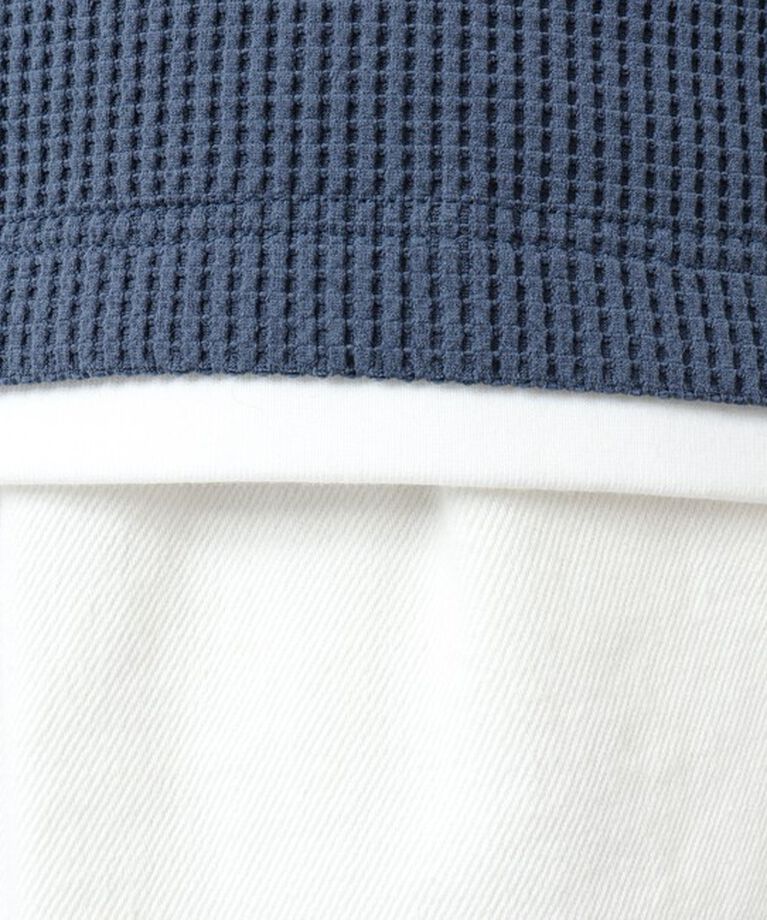 NOLLEY'S goodman「《吸水速乾》ワッフルダブルカラーLS TEE 25SS」|Tシャツ・カットソー|