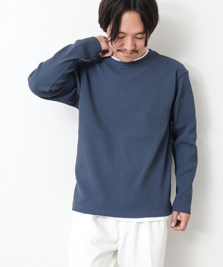 NOLLEY'S goodman「《吸水速乾》ワッフルダブルカラーLS TEE 25SS」|Tシャツ・カットソー|