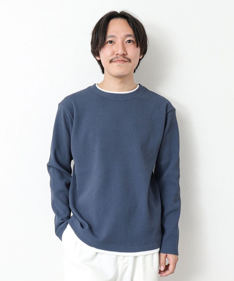 NOLLEY'S goodman「《吸水速乾》ワッフルダブルカラーLS TEE 25SS」|Tシャツ・カットソー|