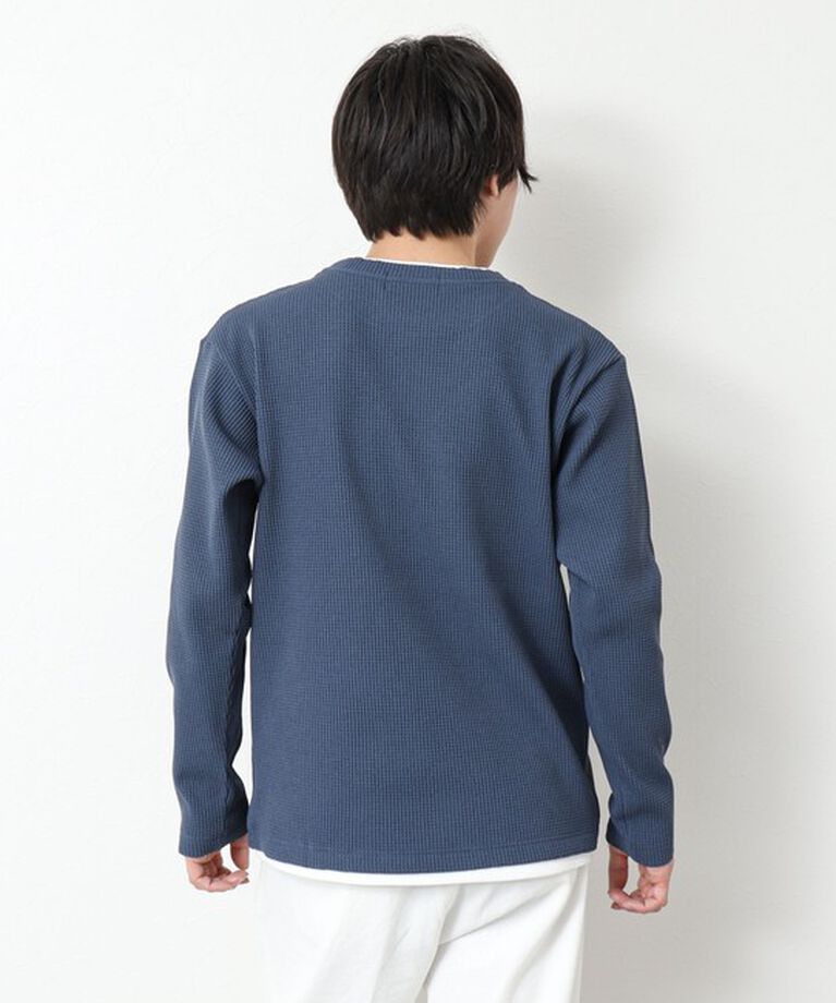 NOLLEY'S goodman「《吸水速乾》ワッフルダブルカラーLS TEE 25SS」|Tシャツ・カットソー|