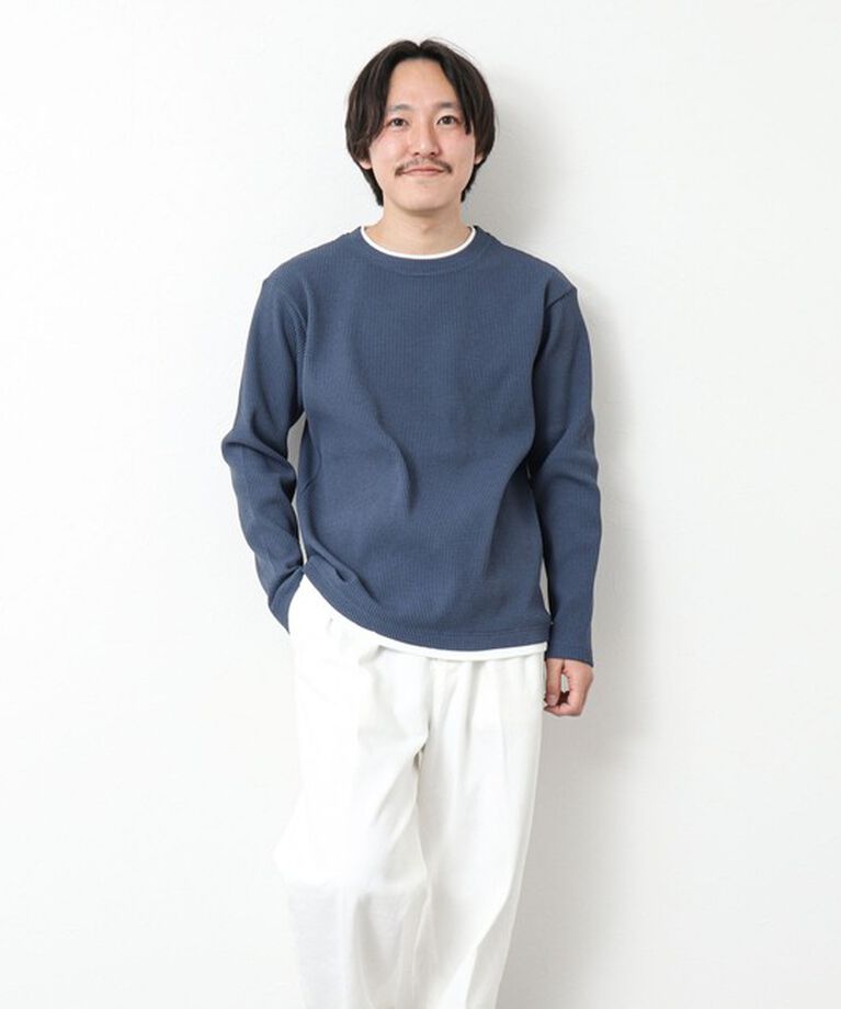 NOLLEY'S goodman「《吸水速乾》ワッフルダブルカラーLS TEE 25SS」|Tシャツ・カットソー|