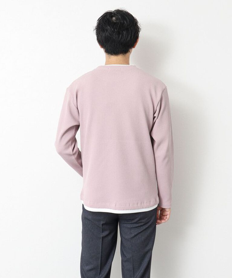 NOLLEY'S goodman「《吸水速乾》ワッフルダブルカラーLS TEE 25SS」|Tシャツ・カットソー|